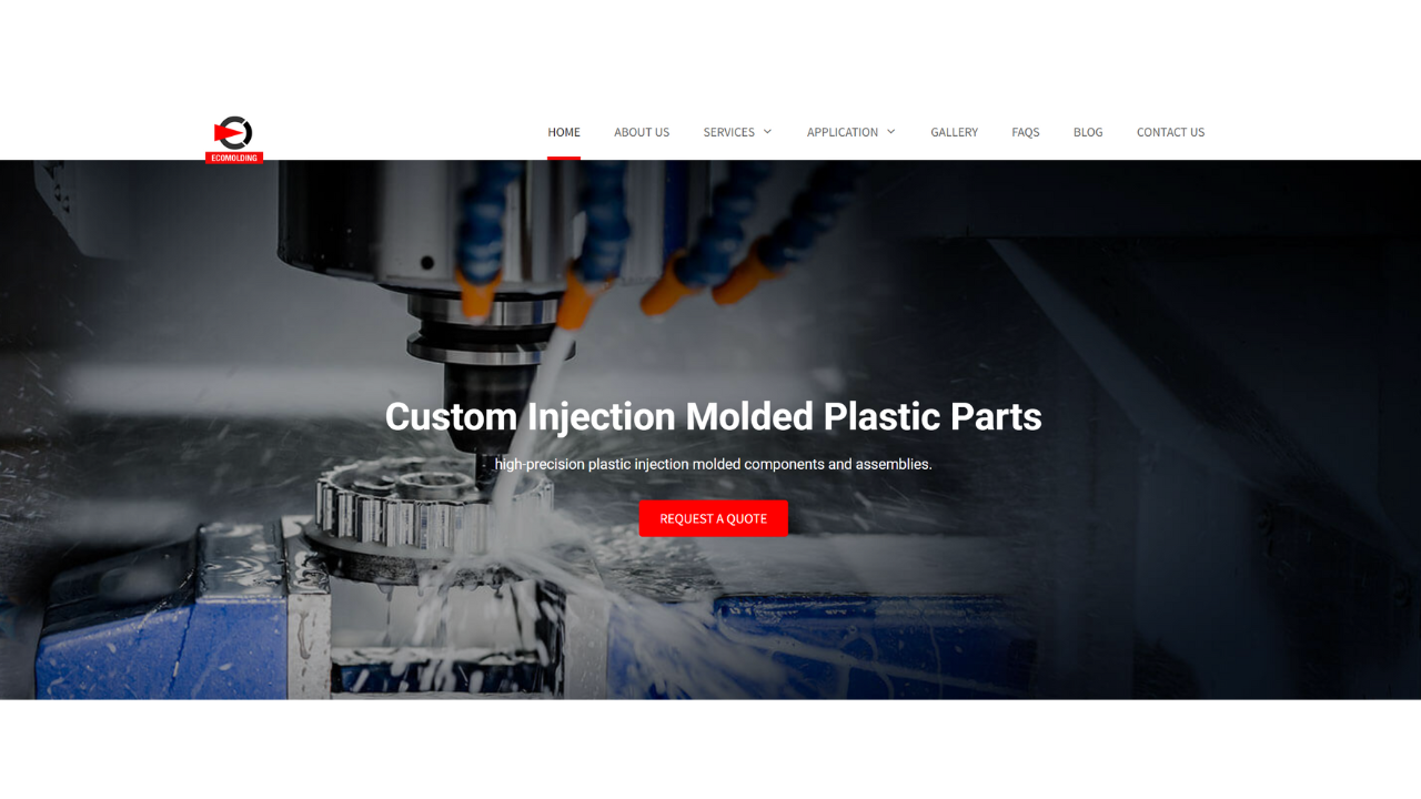 Eco Molding Co., Ltd. facility and sample products, a top 10 injection mold maker in China.